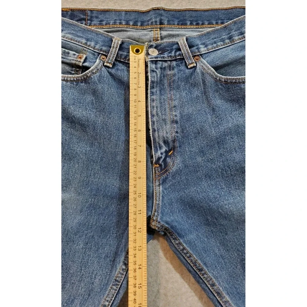 Levi's‎ 505 Men's Straight Leg Blue Jeans, Regular Fit, Size 36x34, 100% Cotton